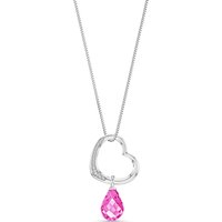 Click to view product details and reviews for Pink Topaz Diamond Embellished Drop Pendant Necklace In 9ct White Gold. Click to view product details and reviews for Pink Topaz Diamond Embellished Drop Pendant Necklace In 9ct White Gold.