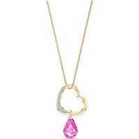 Click to view product details and reviews for Pink Topaz Diamond Embellished Drop Pendant Necklace In 9ct Gold. Click to view product details and reviews for Pink Topaz Diamond Embellished Drop Pendant Necklace In 9ct Gold.