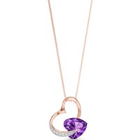 Click to view product details and reviews for Amethyst Diamond Laurel Open Work Embellished Pendant Necklace In 9ct Rose Gold. Click to view product details and reviews for Amethyst Diamond Laurel Open Work Embellished Pendant Necklace In 9ct Rose Gold.