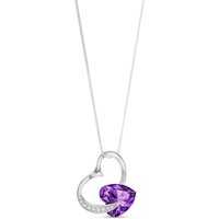 Click to view product details and reviews for Amethyst Diamond Laurel Open Work Embellished Pendant Necklace In 9ct White Gold. Click to view product details and reviews for Amethyst Diamond Laurel Open Work Embellished Pendant Necklace In 9ct White Gold.