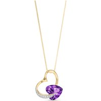 Click to view product details and reviews for Amethyst Diamond Laurel Open Work Embellished Pendant Necklace In 9ct Gold. Click to view product details and reviews for Amethyst Diamond Laurel Open Work Embellished Pendant Necklace In 9ct Gold.