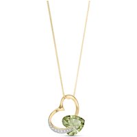 Click to view product details and reviews for Green Amethyst Diamond Laurel Open Work Embellished Pendant Necklace In 9ct Gold. Click to view product details and reviews for Green Amethyst Diamond Laurel Open Work Embellished Pendant Necklace In 9ct Gold.