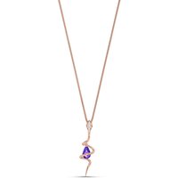 Click to view product details and reviews for Amethyst Diamond Priscilla Serpent Drop Pendant Necklace In 9ct Rose Gold. Click to view product details and reviews for Amethyst Diamond Priscilla Serpent Drop Pendant Necklace In 9ct Rose Gold.