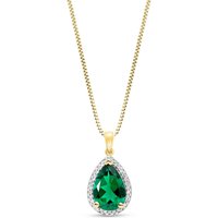 Click to view product details and reviews for Emerald Diamond Cerise Prominent Halo Pendant Necklace In 9ct Gold. Click to view product details and reviews for Emerald Diamond Cerise Prominent Halo Pendant Necklace In 9ct Gold.