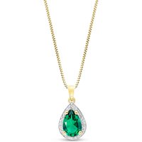 Click to view product details and reviews for Emerald Diamond Cerise Halo Pendant Necklace In 9ct Gold. Click to view product details and reviews for Emerald Diamond Cerise Halo Pendant Necklace In 9ct Gold.