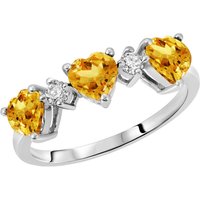 Click to view product details and reviews for Citrine Diamond Victoria Trio Heart Ring In Sterling Silver. Click to view product details and reviews for Citrine Diamond Victoria Trio Heart Ring In Sterling Silver.