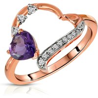 Click to view product details and reviews for Amethyst Diamond Laurel Open Work Embellished Ring In 9ct Rose Gold. Click to view product details and reviews for Amethyst Diamond Laurel Open Work Embellished Ring In 9ct Rose Gold.