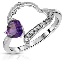 Click to view product details and reviews for Amethyst Diamond Laurel Open Work Embellished Ring In Sterling Silver. Click to view product details and reviews for Amethyst Diamond Laurel Open Work Embellished Ring In Sterling Silver.
