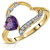 Click to view product details and reviews for Amethyst Diamond Laurel Open Work Embellished Ring In 9ct Gold. Click to view product details and reviews for Amethyst Diamond Laurel Open Work Embellished Ring In 9ct Gold.