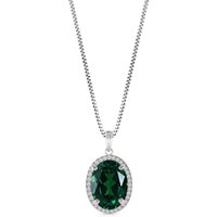 Click to view product details and reviews for Emerald Diamond Eve Prominent Halo Pendant Necklace In 9ct White Gold. Click to view product details and reviews for Emerald Diamond Eve Prominent Halo Pendant Necklace In 9ct White Gold.