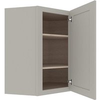 Rararta Get 37% Off Stylish Grey Shaker Corner Cabinet with Left Hinge