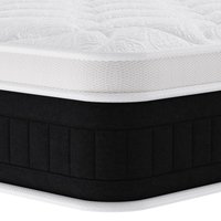 Pocket Spring Mattress with Memory Foam 25CM Hybrid Mattresses Medium Firm Edge Support, 90cm x 190cm