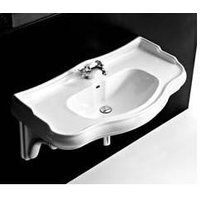 Retrobad Waschbecken RetroVintage Serie Oxford Weiß von Kerasan