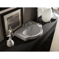 Retrobad Einbauwaschbecken RetroVintage Serie Oxford Weiß von Kerasan