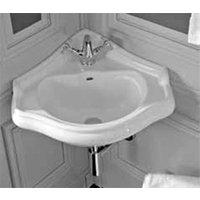 Retrobad Eckwaschbecken RetroVintage Serie Oxford Weiß von Kerasan