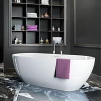 Retrobad Wannen mit Sockel RetroVintage Serie Burlington Weiß von Clearwater Bath