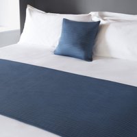 Eros Navy Flame Retardant Bed Runners