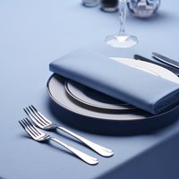 Revolutionary Cotton Feel Amalfi Wedgewood Blue Tablecloths