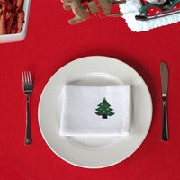 Revolutionary Cotton Feel White Christmas Napkins