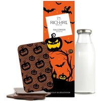 Halloween chocolate bar. Gourmet chocolate in a refined package.