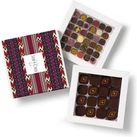 Back-to-school box, 52 chocolates. High-end gourmet chocolates presented in an elegant ballotin.