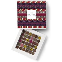 Back-to-school box, 36 chocolates. High-end gourmet chocolates presented in an elegant ballotin.