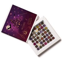 Halloween box, 49 chocolates. High-end gourmet chocolates presented in an elegant ballotin.