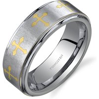 Ruby amp Oscar Enjoy a 71% Discount on a Mens Tungsten Ring with Cross Design
