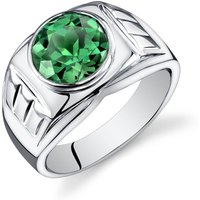 Mens Emerald Legacy Ring in Sterling Silver
