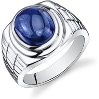 Mens Sapphire Legacy Cabochon Ring in Sterling Silver