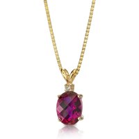 Ruby and Diamond Bejewel Pendant Necklace in 9ct Gold