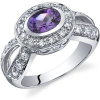 Amethyst and CZ Bejewel Majesty Ring in Sterling Silver