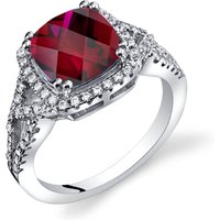 Ruby and CZ Cherish Legacy Ring in Sterling Silver