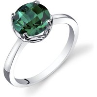 Emerald Intuition Simplicity Ring in 9ct White Gold