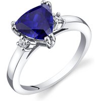 Sapphire and Diamond Mesmerise Ring in 9ct White Gold