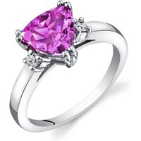 Pink Sapphire and Diamond Mesmerise Ring in 9ct White Gold