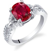 Ruby Bejewel Forever Ring in Sterling Silver