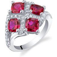 Ruby Cherish Cuatro Ring in Sterling Silver
