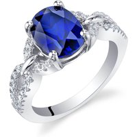 Sapphire Bejewel Forever Ring in Sterling Silver