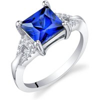 Sapphire Sweetheart Ring in Sterling Silver