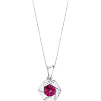 Ruby Intuition Cirque Pendant Necklace in Sterling Silver