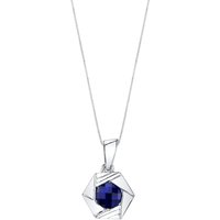 Sapphire Intuition Cirque Pendant Necklace in Sterling Silver