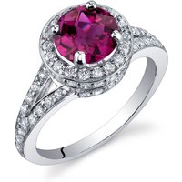 Ruby and CZ Majestic Ring in Sterling Silver