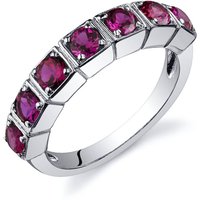 Ruby Intuition Siete Ring in Sterling Silver