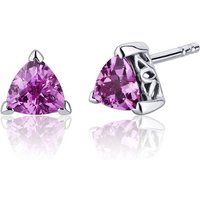 Pink Sapphire Mesmerise Filigree Earrings in Sterling Silver