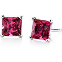Ruby Legacy Simplicity Stud Earrings in 9ct White Gold