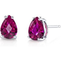 Ruby Modest Simplicity Stud Earrings in 9ct White Gold