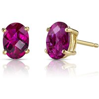 Ruby Bejewel Simplicity Stud Earrings in 9ct Gold