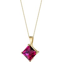 Ruby Legacy Simplicity Pendant Necklace in 9ct Gold