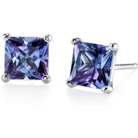 Alexandrite Legacy Simplicity Stud Earrings in 9ct White Gold